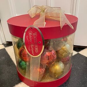 NIB Waterford Christmas Spirit Ornament Set Brand New, Never Used